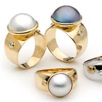 Mabe pearl rings