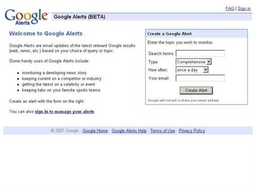 Google Alerts