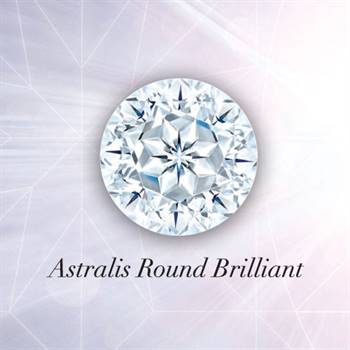 Astralis Brilliant - With 89 facets, 32 facets more than a conventional cut, the Astralis Round Brilliant represents mastery in the craft of diamond cutting. It features a visible 8 pointed star cut into the culet, a crown break and a deeper pavilion to ensure greater beauty and light performance.