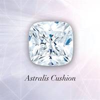 Astralis Cushion Diamond - A modern interpretation of a cut popular over one hundred years ago, the Astralis Cushion features over 70 facets. As with all Astralis diamonds, look for the Astralis star - your visual assurance of cutting excellence.