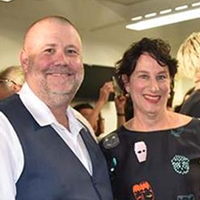 Gary Fitz-Roy, Expertise Events managing director, and Gina Kind, Sydney TAFE acting head jewellery teacher