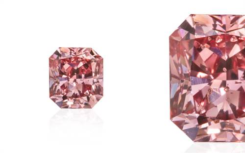 Lost River Diamonds' pink argyle radiant cut diamond