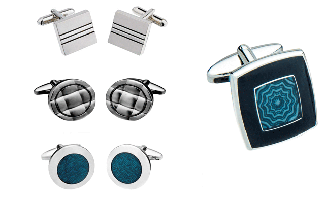 A selection of Jos Von Arx cufflinks