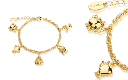 Disney Couture’s Beauty and the Beast charm bracelet