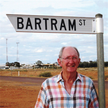 Alan Bartram on Bartram Street, Cooper Pedy