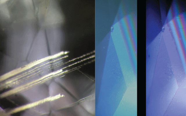 Figure 1. (left) Corrosion tubes. Figure 2. (right) Lamellar twinning