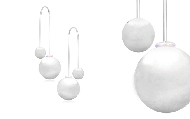 Stones & Silver’s thread through Euro Ball earrings