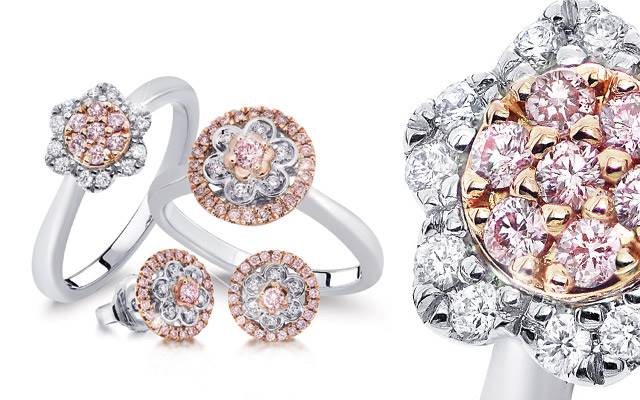 Blush Pink Diamonds' rings