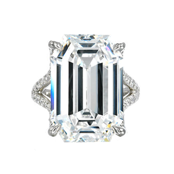 The step-cut 16.9-carat diamond ring was the top-selling lot at US$1.8 million (AU$2.2 m)