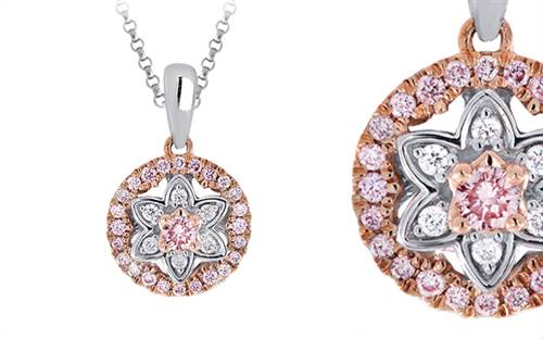 Blush Pink Diamonds’ Blush Faith pendant