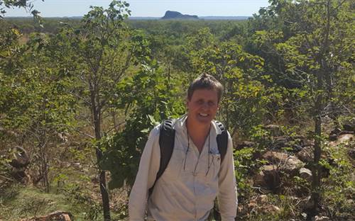 POZ Minerals executive chairman Jim Richards on site at the Blina Diamond Project