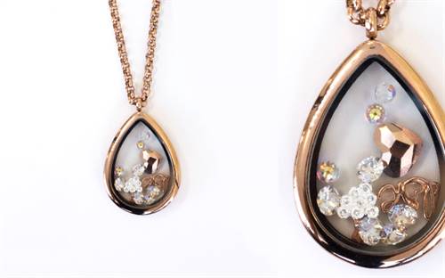 Love Locket’s Summer Rose teardrop locket