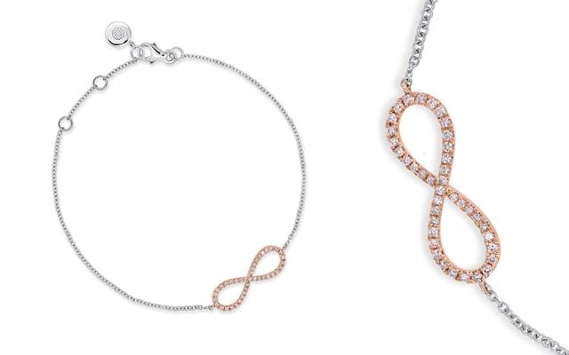 Blush Pink Diamonds’ Infinite Love bracelet