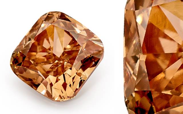 Bolton Gems’ cushion chocolate diamond