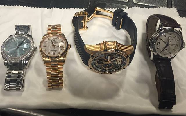 High-end watches are some of the items that were stolen from a Melbourne property last month