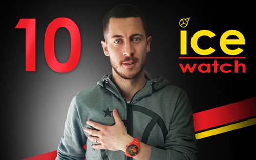 Belgian footballer Eden Hazard has been named Ice-Watch's new ambassador