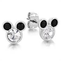 Couture Kingdom Disney Mickey Mouse 14k white gold plated stud earrings