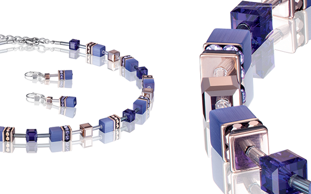 Coeur de Lion Geo Cubes earrings & bracelets