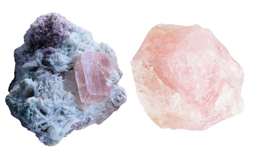 Left: Aquamarine | Right: Morganite