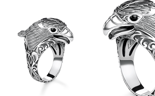 Thomas Sabo's sterling silver eagle ring