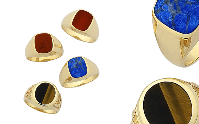 Paterson Fine Jewellery's 9-carat gold men’s signet rings