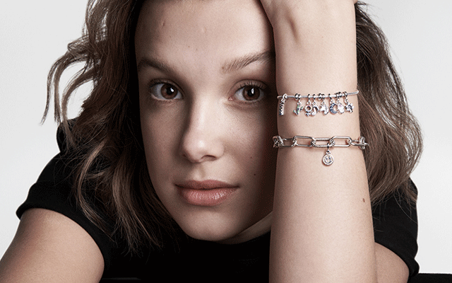 Popular actress Millie Bobby Brown will be promoting Pandora as part of the jewellery company’s multimillion-dollar plan to boost sales.