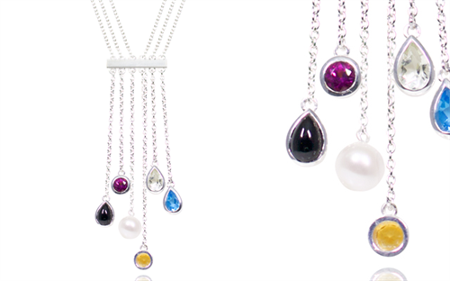 Fabuleux Vous’ sterling silver necklace from the My Colourful Life collection