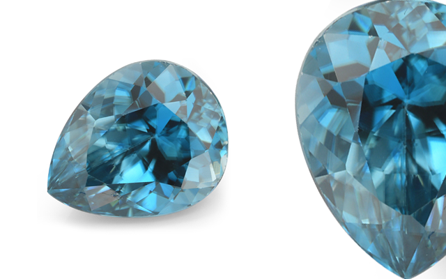 O’Neils Affiliated’s pear shape blue zircon