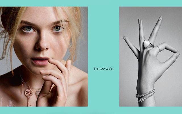 French conglomerate LVMH has purchased iconic US jewellery company Tiffany & Co. Image: Elle Fanning in Tiffany's recent campaign