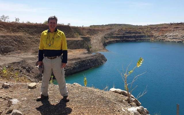 Jim Richards, executive chairman Gibb River Diamonds, at the E4 pit on the Ellendale site.