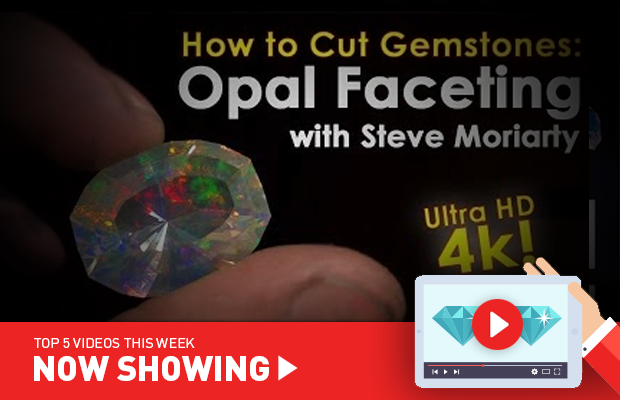 Image: Screenshot from video "How to Cut Gemstones | Opal Faceting in 4K"