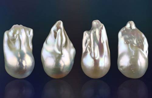 Baroque pearls evoke movement and are suited for one-off custom designs. Image credit: O'Neil Gems