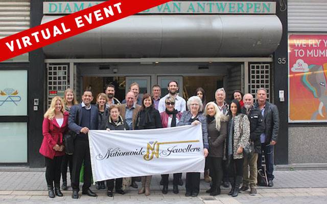 This year's Nationwide Jewellers Antwerp Buying Trip (group pictured in 2017) has been cancelled, but members will still have the opportunity to source Antwerp diamonds through a virtual event in September.