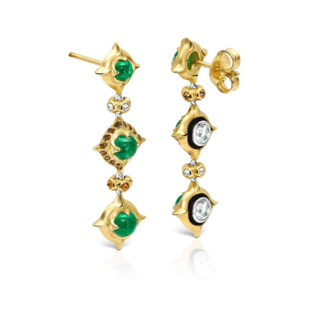 'Pagoda' earrings by Gerard Wollaston. Photography Credit: JAA Australasian Jewellery Awards Entry