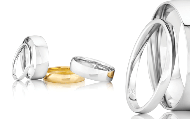 The Half Round rings by Peter W Beck.