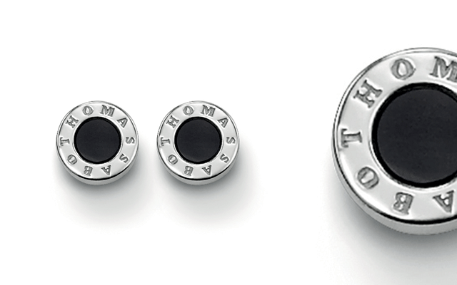 The round ear studs from the Sterling Silver Collection by Thomas Sabo.