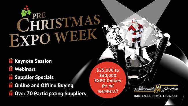 Nationwide Jewellers will hold a digital-based 'Expo Week' for members to purchase stock for the upcoming Christmas season.