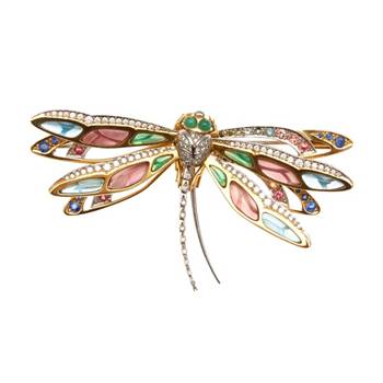 'Le Dragonfly En Tremblant' brooch by Julian Bartrom