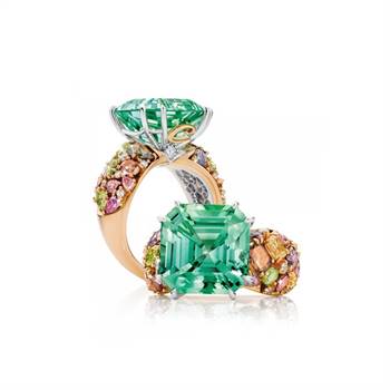 'Cerelia mint' tourmaline ring by John Calleija