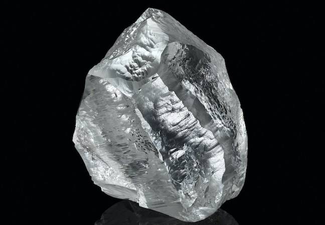 The 549-carat Sethunya diamond has been acquired by Louis Vuitton and will be cut by HB Antwerp. Image credit: Philippe Lacombe/Louis Vuitton