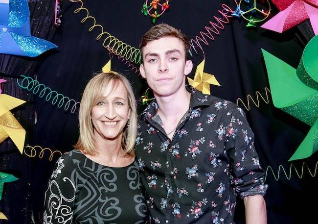 Ryan Guy, winner of the TAFE Queensland Jewellery Apprentice of the Year Award and Best Technical Aspects prize, with instructor Jane Foster.