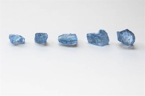 The Tetlapa Tala Collection of blue diamonds, from the Cullinan Mine in South Africa, has been sold at tender. Image credit: Petra Diamonds