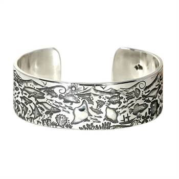 'Ocean Story – Beneath The Waves' cuff by John Miller.