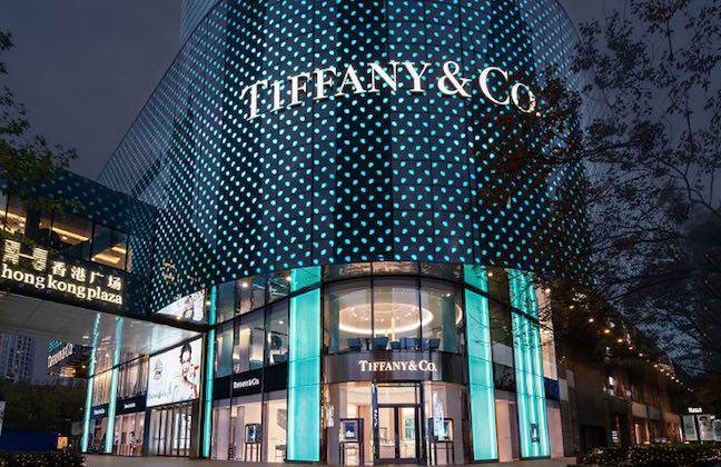 International jewellery company Tiffany & Co. has reported strong sales for the third-quarter of 2020, led by Mainland China. Image: A Tiffany & Co. store in Shanghai's Hong Kong Plaza.