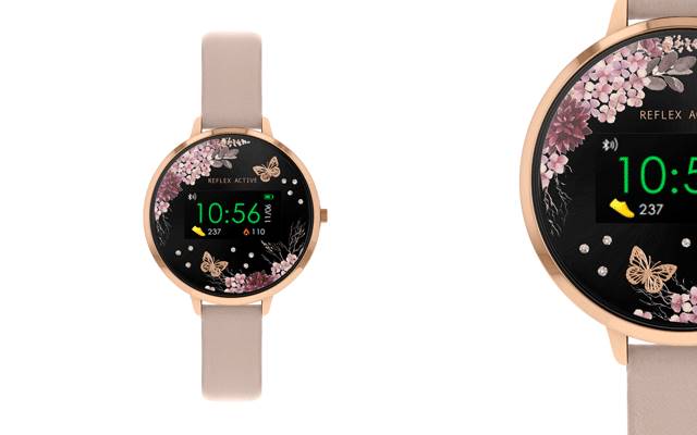 Heart & Grace's the Series 3 Midnight Garden smart watch.