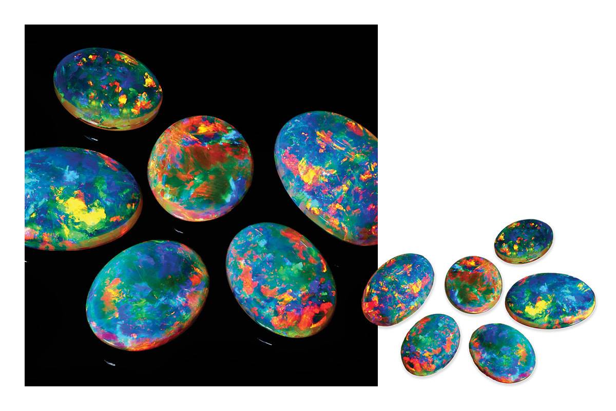 Opals Australia loose opal.