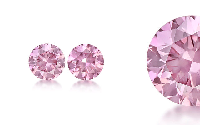 A round brilliant Argyle pink diamond from Pink Kimberley Australia