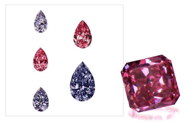 0.18-carat Purplish-Red SI2 GIA-certified diamond by RR Diamonds