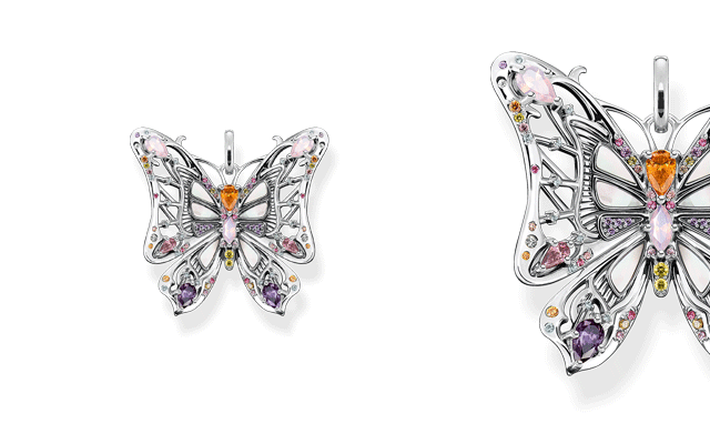 The pendant butterfly from the Magic Garden Collection by Thomas Sabo