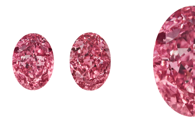 RR Diamonds successfully acquired matching pair of scintillating fancy vivid purplish-pink oval diamonds. these